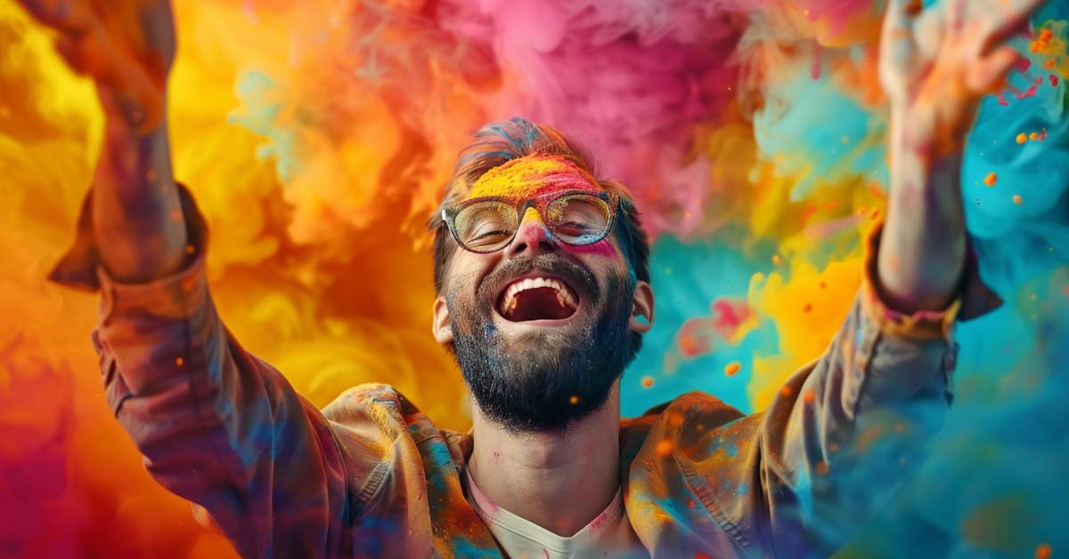 A joyful man radiating positivity, symbolizing the power of positive thinking, surrounded by vibrant and happy colors." This version incorporates the keyphrase "The Power of Positive Thinking" directly into the alt text, making it more relevant to the topic of your content.